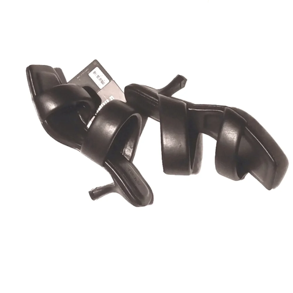 FOREVER 21. BLACK SQUARE TOE SANDAL. SIZE 9 - Picture 3 of 9